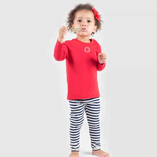 Larkwood Baby langärmeliges T-Shirt LW021 - Kinder Rundhalsausschnitt Baumwolle Top T-Shirt 3