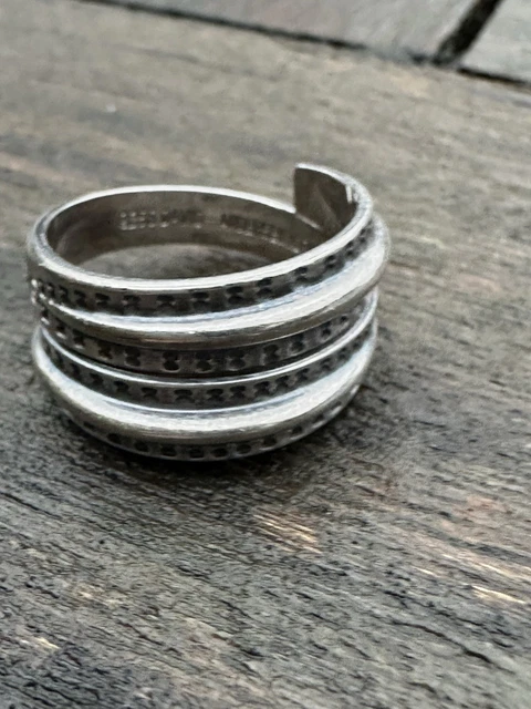Bague David Andersen Sterling Silver Saga – Norvège, Vintage, Taille 8