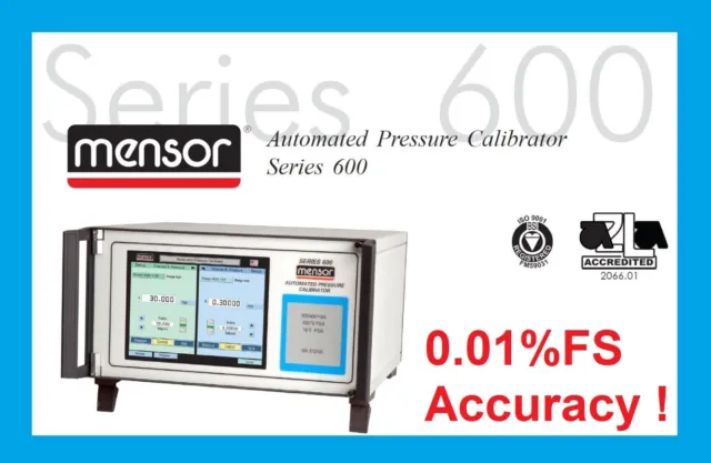 Mensor APC 600 Pressure Controller and Calibrator 4 ranges 1,000 500 100 50 psig
