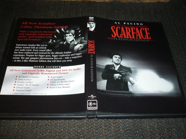 Scarface Platinum Edition - Al Pacino (2 Disc) (Dvd, R18+) (N/N A)