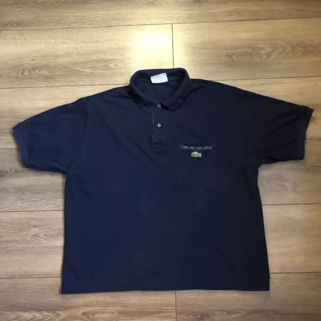 Navy Blue Lacoste Men's Polo Shirt - Classic Croc Logo, Effortless Golf Style