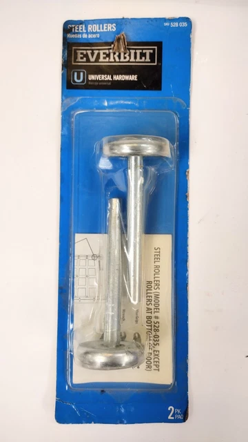Everbilt 2-Pack Steel Rollers 1.75" Roller 7/16X4" Rod Universal Hardware