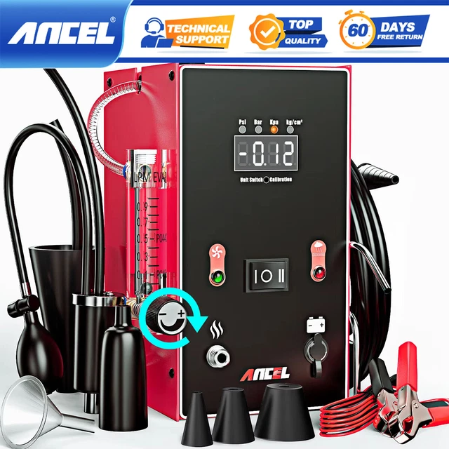 Ancel Automotive EVAP Smoke Machine Vacuum Leak Tester With Pressure Gauge & Flow Meter