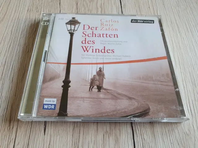 Der Schatten des Windes von  Carlos Ruiz Zafon |2 Hörbuch CDs | Sehr guter Zust.
