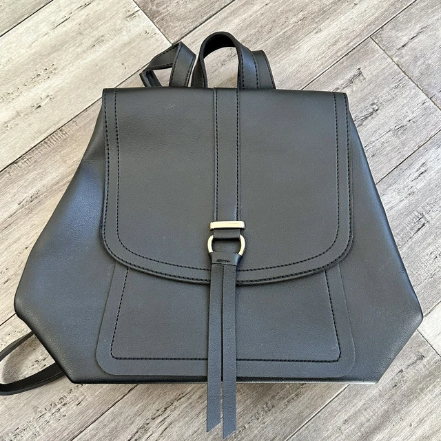 Black Backpack Purse Convertible Handbag Crossbody Bag Faux Leather Tassel