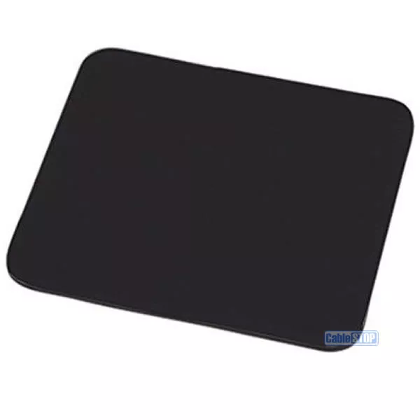 6Mm Plain Black Fabric Mouse Mat Foam Back Pc Desktop Computer Laptop Mouse Pad