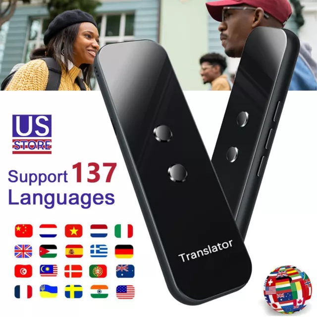 Portable 137 Languages Translator Two Way Instant Voice Photo Translation Device