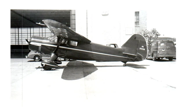 Stinson Reliant Gull Wing Airplane Aircraft VTG Photograph 5x3.5" NC26206 Boston