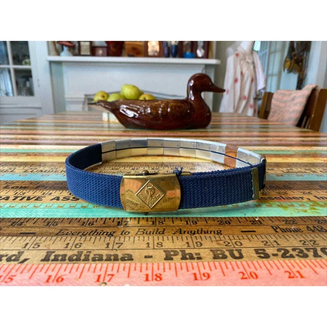 BOY SCOUTS BSA Cub Scout Belt W 12 Merit Badges Adventure Loop