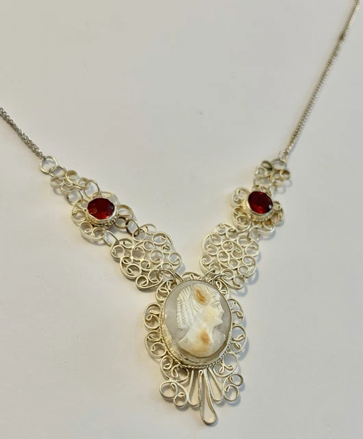 Lot De 4 Camées Vintage En Coquille - Blanc Et Marron - Total 296 Carats - Italie
