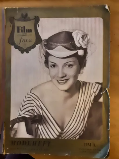 Film und Frau. Modeheft Frühling - Sommer 1954. Mit Schnittmusterbogen.