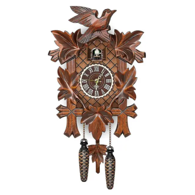German Black Forest Cuckoo Clock Retro Nordic Style Wooden Cuckoo Wall Clock AU