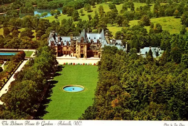 Aerial View Biltmore House & Gardens Asheville,NC Buncombe County North Carolina