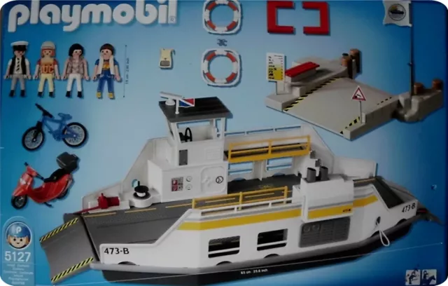 *-*Playmobil* 5127 Autofähre*- mit Anleger und UWM Komplett und in OVP*-* 2