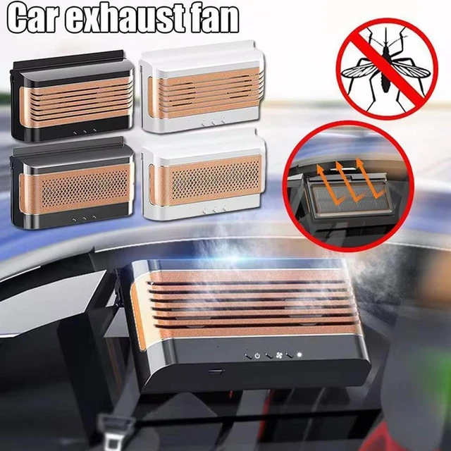 Ventilateur Double Tête Pour Voiture - 5/12/24V, 2 Vitesses, Port USB, Neuf