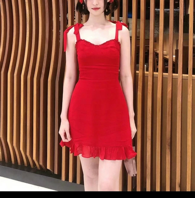 Reformation red mini dress store