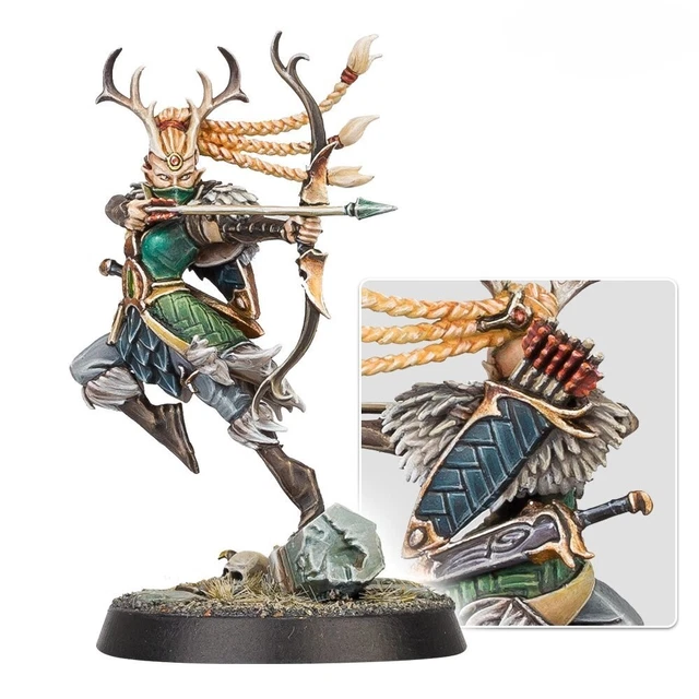 Figurine Warhammer Highborn Elfe De Bois - Arme Lourde - Finecast 92-60 - Non Peinte
