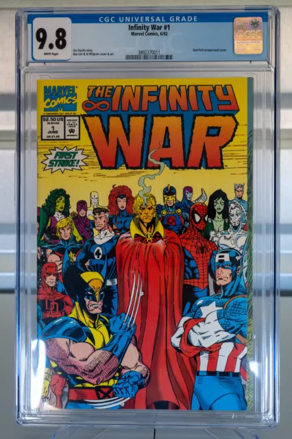 Infinity War #1 Cgc 9.8 Jim Starlin Thanos Avengers Infinity War