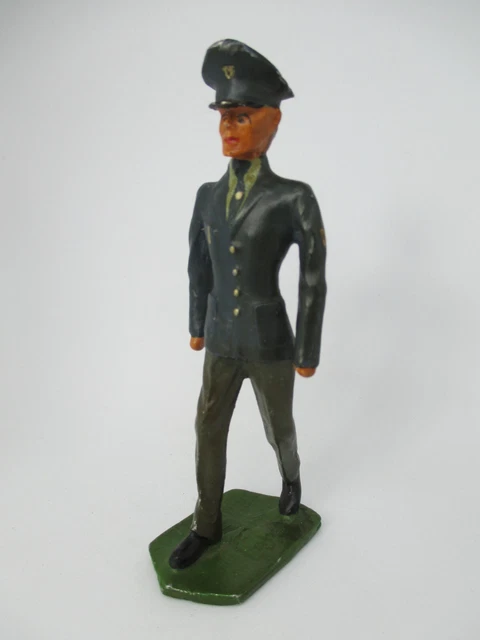 Ancien Soldat Prussien à Cheval – Figurine En Bois Peint – Époque Napoléon III (1880)