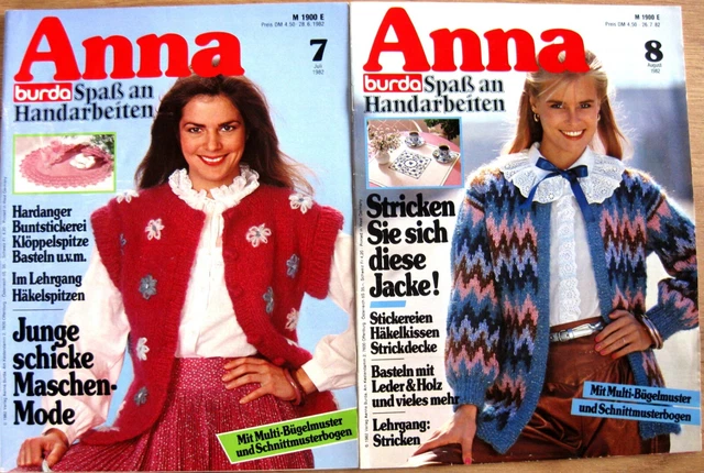 12 BURDA - ANNA Spass an Handarbeiten Hefte aus 1982 5
