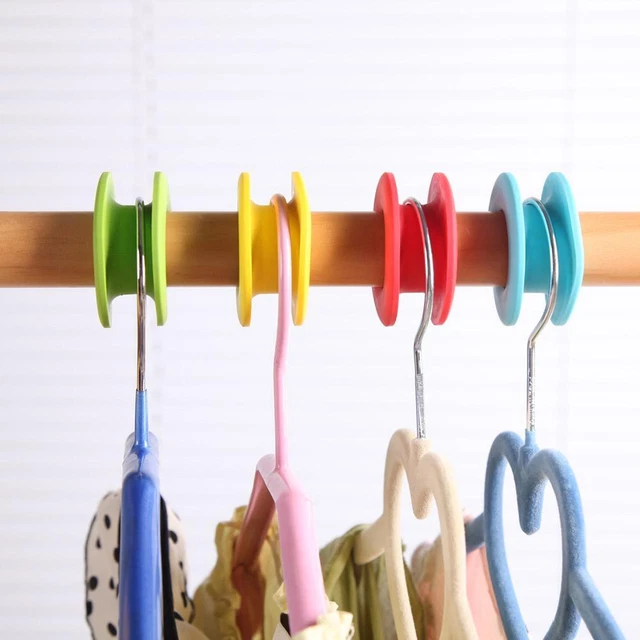 10 vestiti appendiabiti fissaggio fibbie organizer armadio per appendiabiti Rai G: