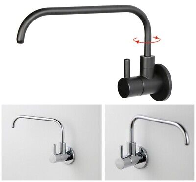 Bathroom Brass Faucet Lead-free Drinking Cold Water Tap Kitchen Sink Wall Mount