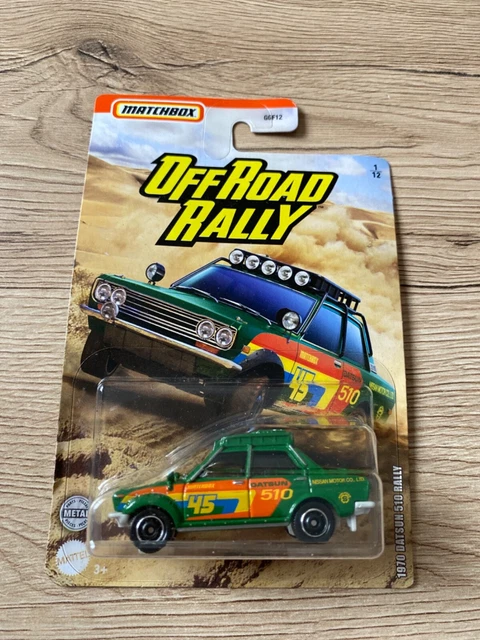 Matchbox off road 1970 Datsun 510 rally