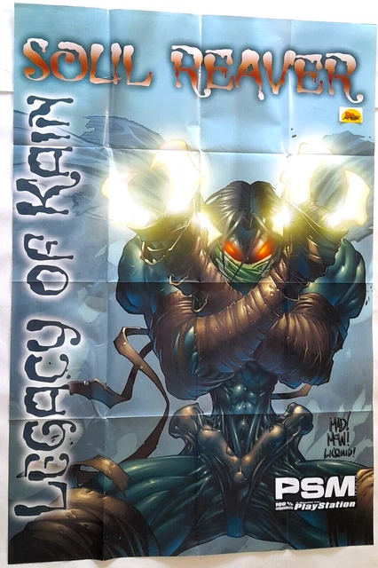LEGACY  of KAIN  : Soul Reaver   (Poster promo  allegato a rivista PSM  / Nuovo)