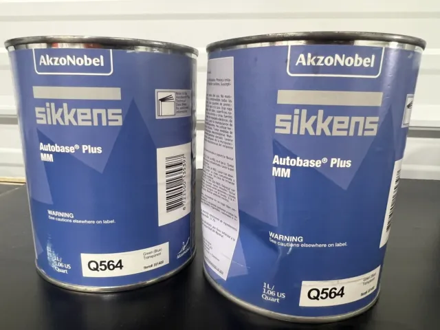 Akzo Nobel Q564 Sikkens Autobase Plus MM Toner Green Blue Transparent 1L X 2