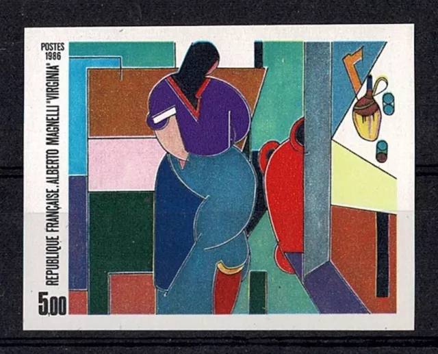 Frankreich Stamp Briefmarke Yvert 2414a " Magnelli 5F Nicht Gezahnt " Neu Xx