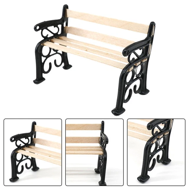 Meubles de maison de poupée réalistes modèle jouet canapé tabouret chaise po