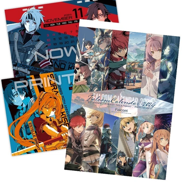 NIHON 2024 Wall Calendar and Desktop Calendar Set (Ys + Trails