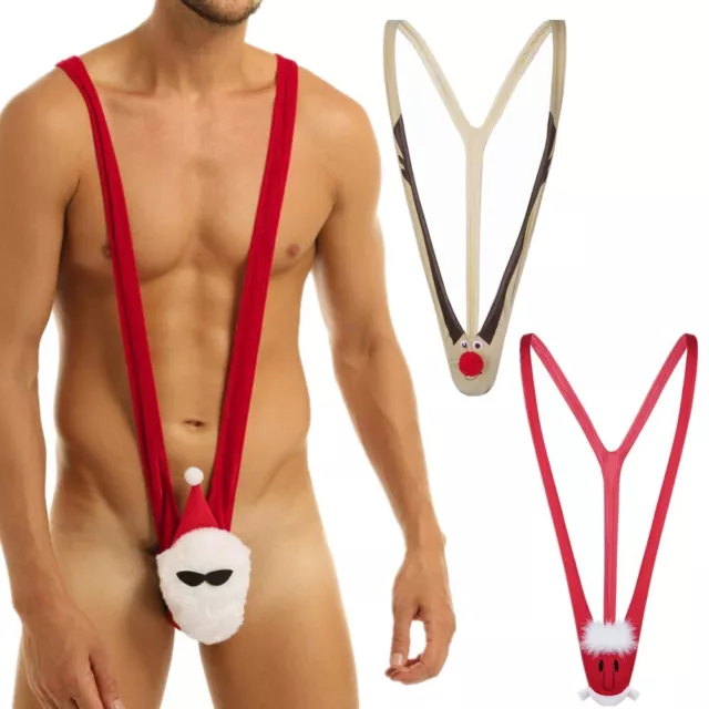 SEXY CHRISTMAS LINGERIE Men's Snowman Underwear Mankini Thong G string  Costume £6.79 - PicClick UK