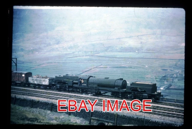 ORIGINAL 35MM SLIDE LNER CLASS W1 GARRATT NO 69999 LOCO AT DUNFORD ...