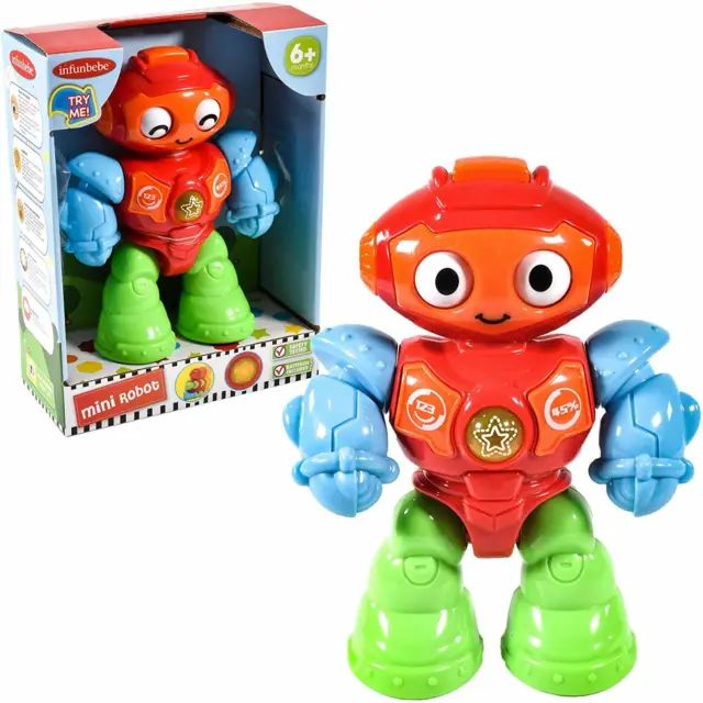 Mini Robot Niño Bebé Juguete Infantil Luces Sonidos Moving Partes Interactivo 6