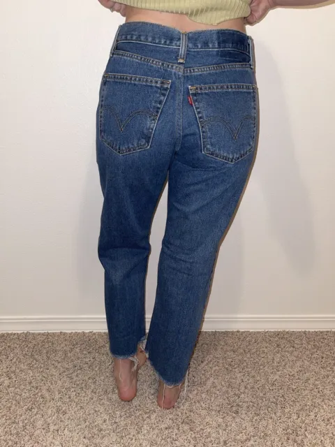 Vintage Women’s Levis 501 Denim Blue Jeans Made In USA Sz 7 See Measurements
