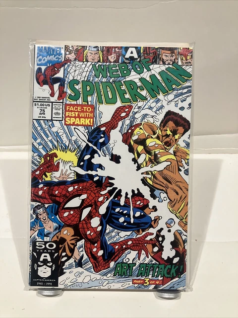 Web of Spider-Man #75 Direct Market Edition ~ NEAR MINT NM ~ 1991 Marvel Comics