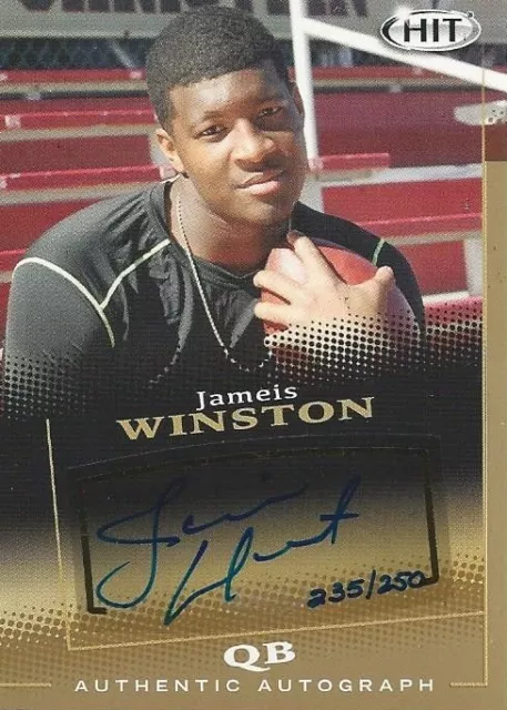 2015 SAGE Hit Jameis Winston AUTO #/250 New Orleans Saints Florida FSU