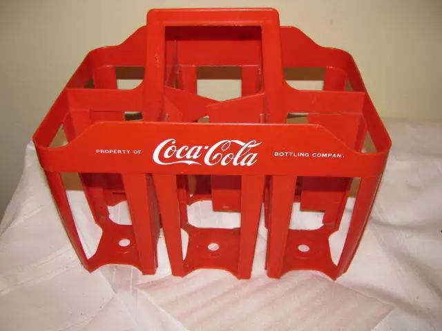 Large 6 Section One Liter Coca Cola Bottles Carrier In Coke Red Color
