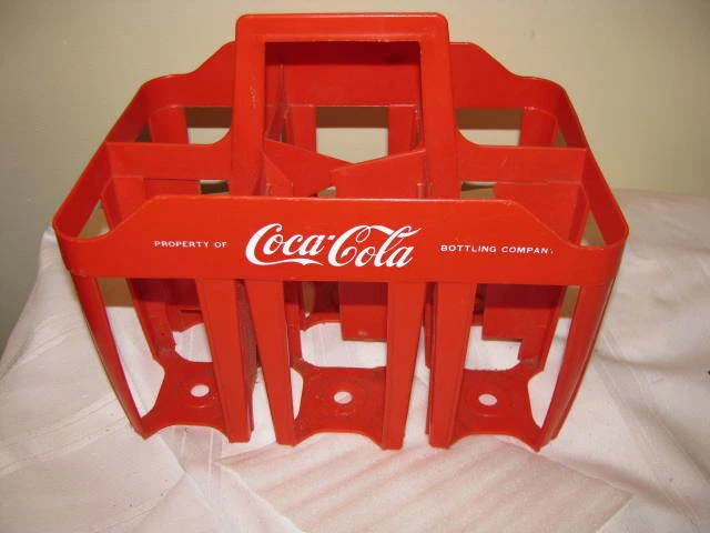 Large 6 Section One Liter Coca Cola Bottles Carrier In Coke Red Color