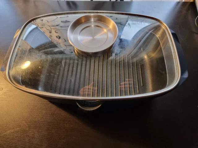 Aluguss Bräter mit Glasdeckel und Aromaknopf, fast nie gebraucht