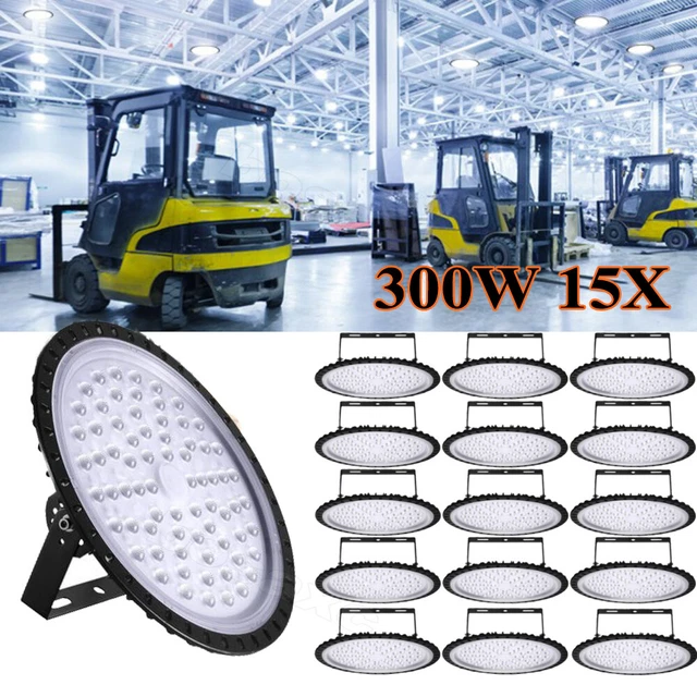 15Pack 300W 300 Watt UFO LED High Bay Light Commercial Bay Lighting Garage Lamp
