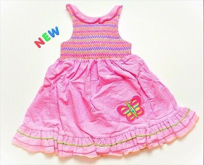 Toddler Kids Girls Clothes 6 & 6X NWT Good Lad Pink LadyBug Seersucker Dress