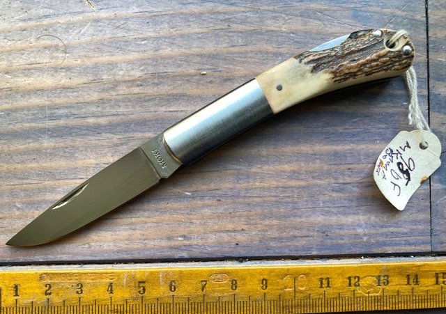couteaux chambriard,le trappeur grand cru,en bois de cerf,inox 12c27