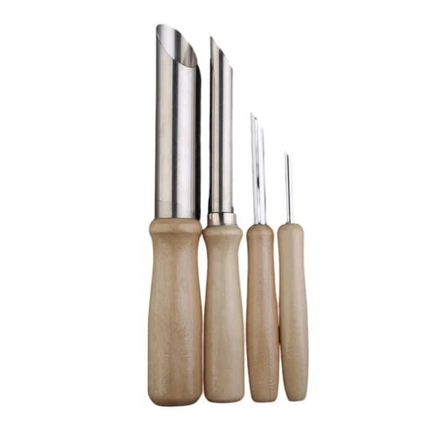 Ensemble de poinçon de trou en acier inoxydable premium pour sculpture en argil