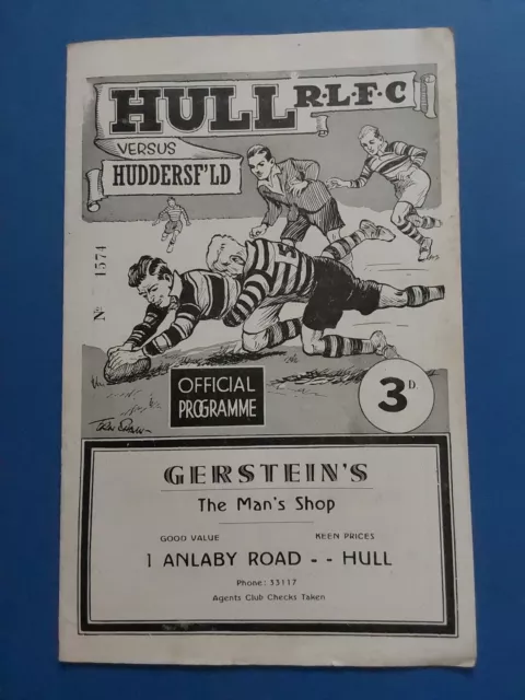 Hull F.C v Huddersfield 17th December 1955