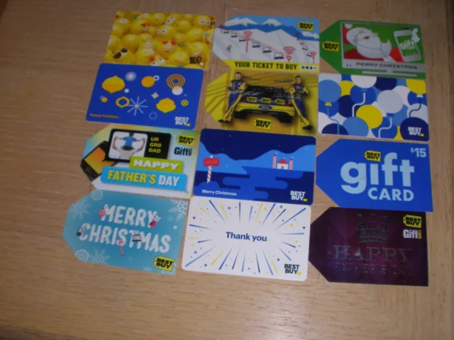 Best Buy   12 different new collectible gift cards
