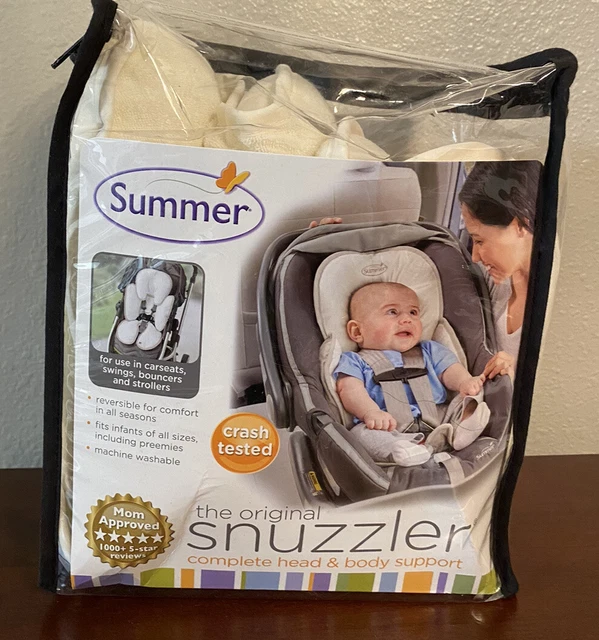 Snuzzler Infant Support Insert Summer Head Body Support Birth to 1 Year  Ivory