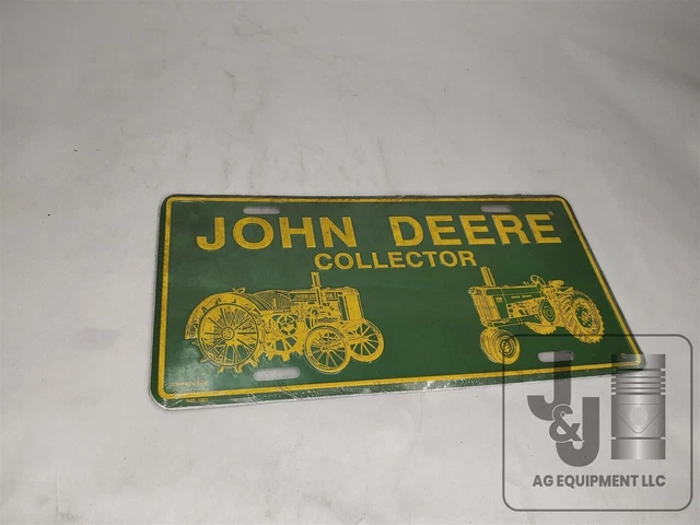 John Deere Collector Metal License Plate