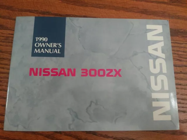 1990 Nissan 300ZX Owners Manual Original OEM 300 ZX Owner Instruction Guide Book 2